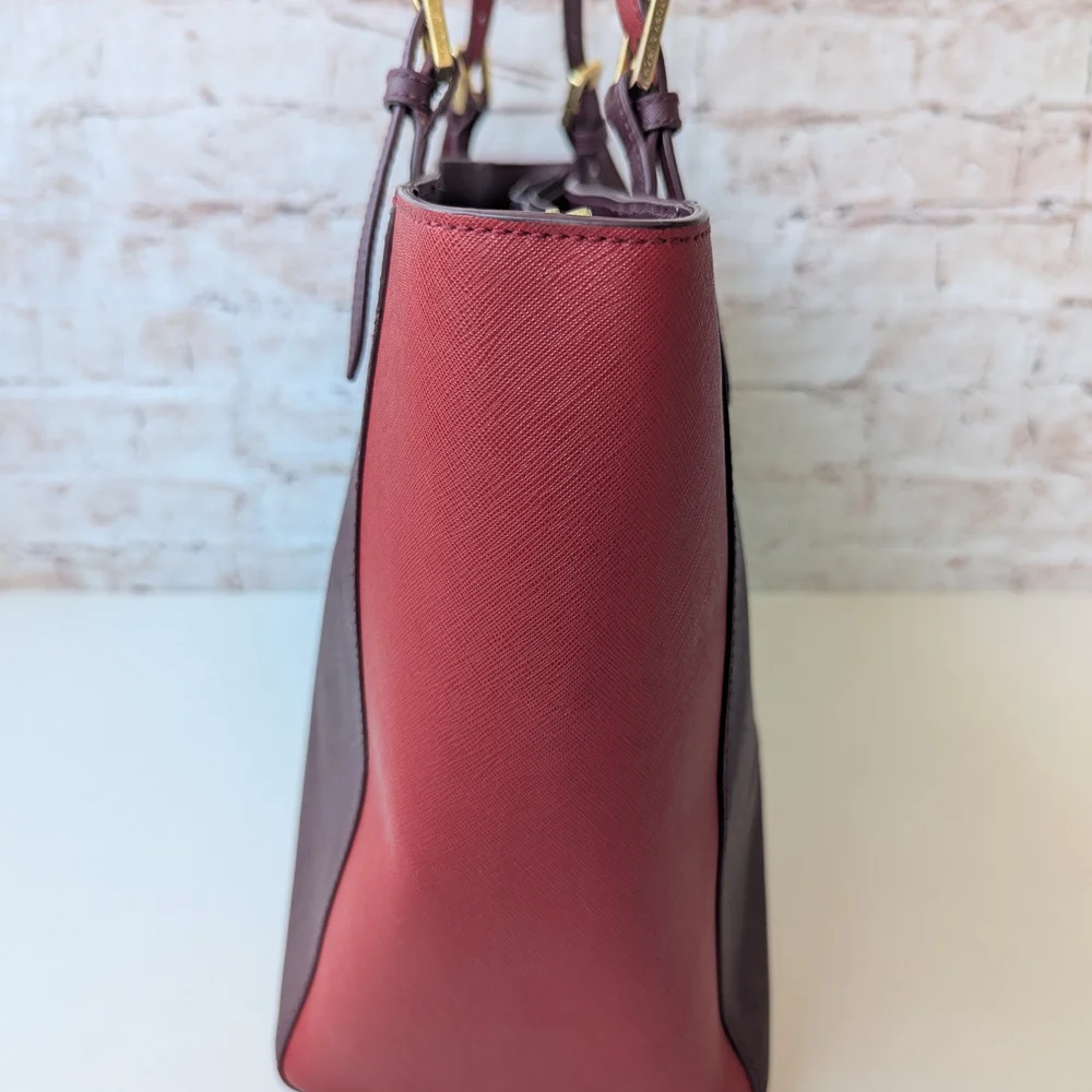Tory Burch York burgundy saffiano leather  Red  Women's Tote Bag - Picture 5 of 16